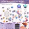 200PCS 8MM Bedazzling Irisedent Glass Beads, Crystal Star Beads(Star-8MM)